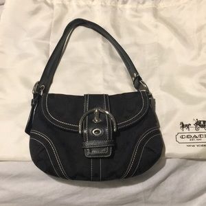 Coach -Signature shoulder bag-black
